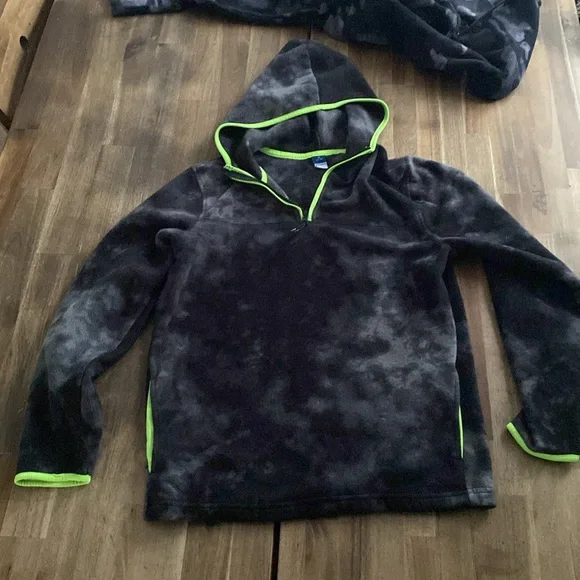 Pair of Fleece Quarter Zip Fleece Hoodies boys XL - Picture 3 of 4